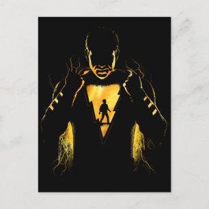 SHAZAM!   Shazam and Billy Lightning Silhouette Postcard