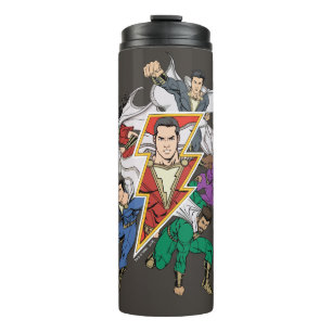 SHAZAM!   Shazam Family Graphic Thermal Tumbler