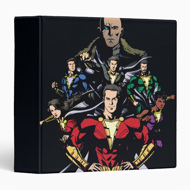 SHAZAM! | Shazam Family Vs. Dr. Sivana Binder (Front/Spine)