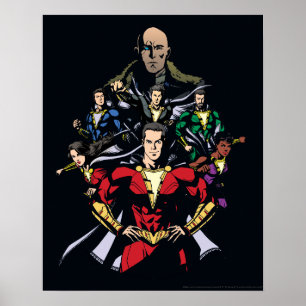 SHAZAM!   Shazam Family Vs. Dr. Sivana Poster