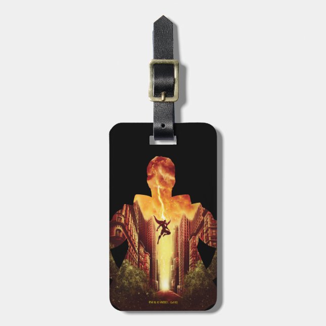 SHAZAM! | Shazam Sunset Silhouette Luggage Tag (Front Vertical)
