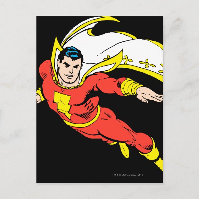 Shazam Soaring Postcard (Front)