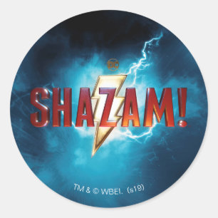 SHAZAM! Theatrical Logo Classic Round Sticker