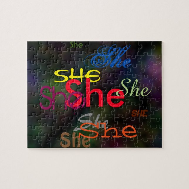 She All Over Puzzle (Horizontal)