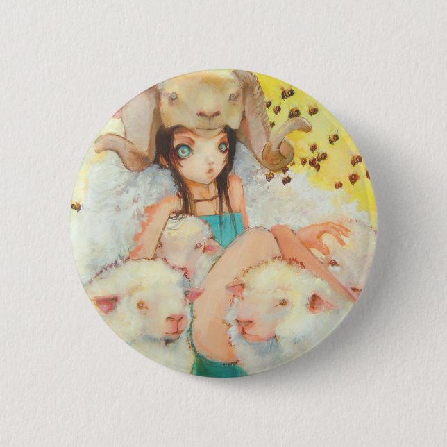 She Bee Ramming Button (Front)
