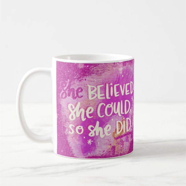 She believed coffee mug (Left)