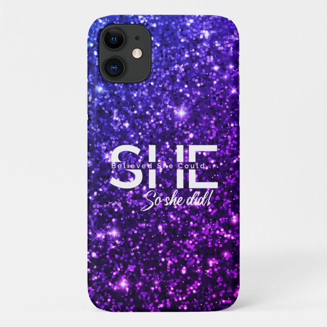 She Believed She Could So She Did  Case-Mate iPhone Case (Back)