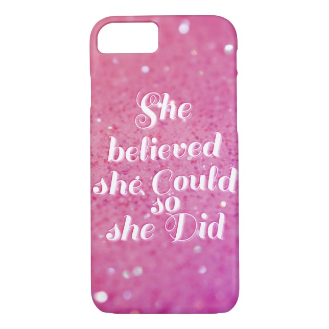 She believed she could so she did Case-Mate iPhone case (Back)