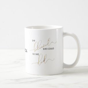 She Believed She Could So She Did Customize Name Coffee Mug