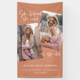 She believed she could so she did graduation banne banner