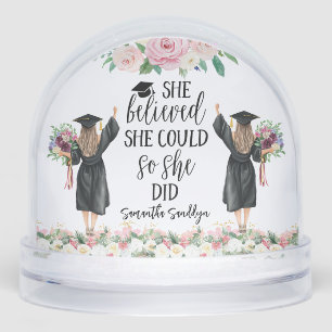 She Believed She Could so She Did Graduation  Snowglobe