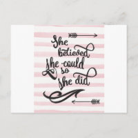 she believed she could so she did