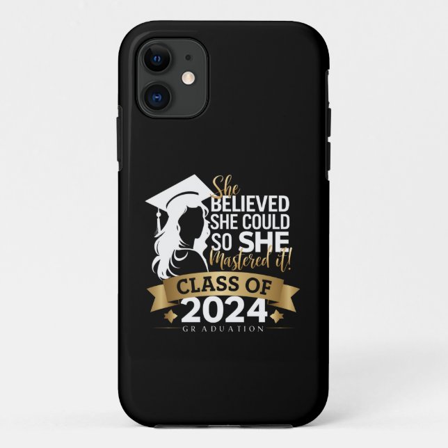 She Believed She Could So She Mastered It 2024 Case-Mate iPhone Case (Back)