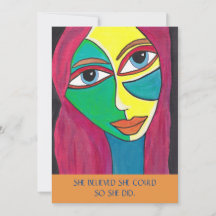 "She Believed She Could" Women of Spirit Flat Card