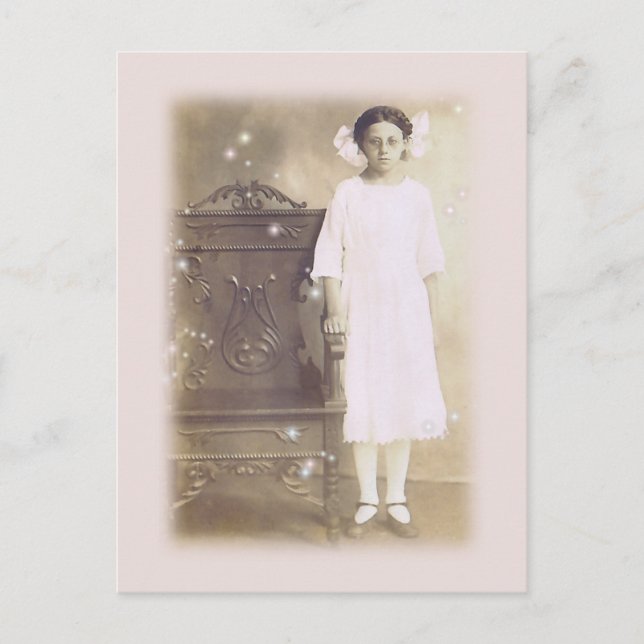 She believed Vintage Photo Art Postcard (Front)
