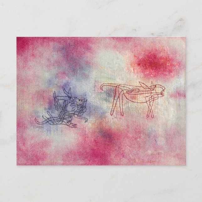 She Bellows, we Play, 1928 by Paul Klee Postcard (Front)