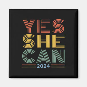 She Can 2024 Kamala Harris For President Election Magnet