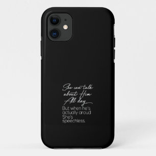 she can talk about film all day but when he's actu iPhone 11 case