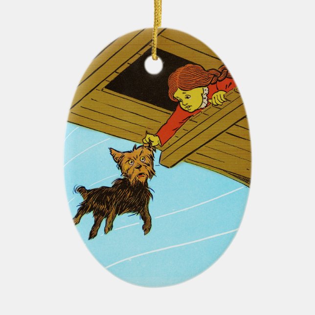 She Caught Toto By The Ear Ceramic Ornament (Front)