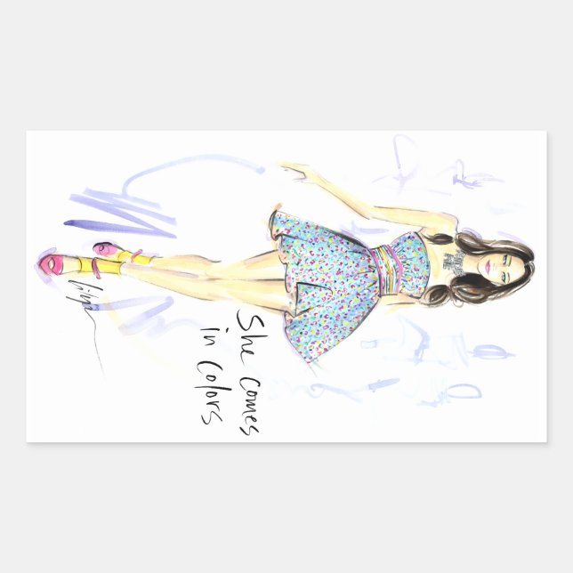 She Comes In Colours Sticker (Front)