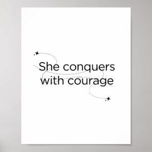 She conquers poster