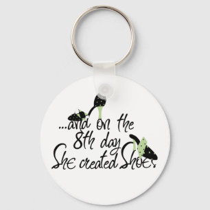 She Created Shoes Keychain