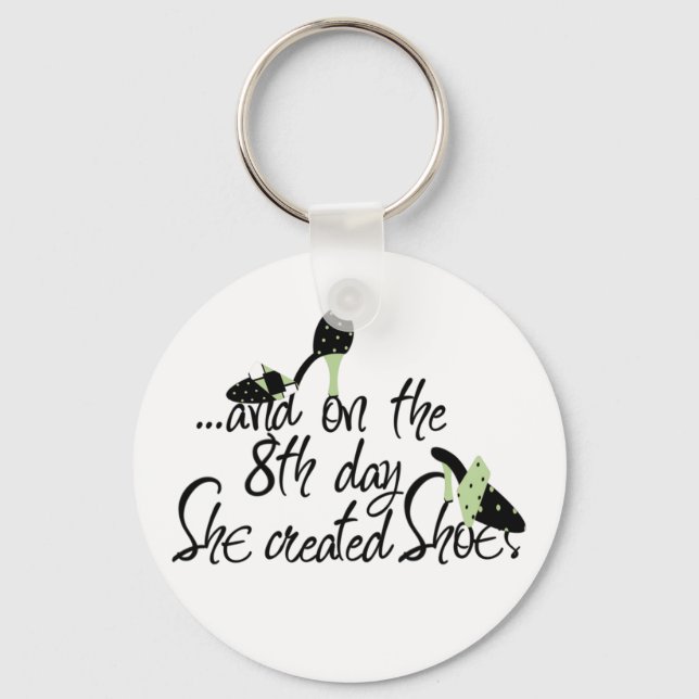 She Created Shoes Keychain (Front)