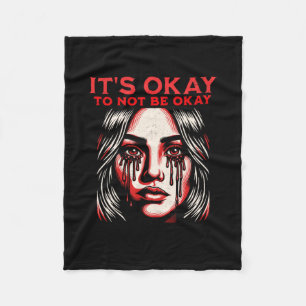 She Cries  Fleece Blanket