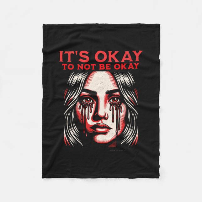 She Cries  Fleece Blanket (Front)