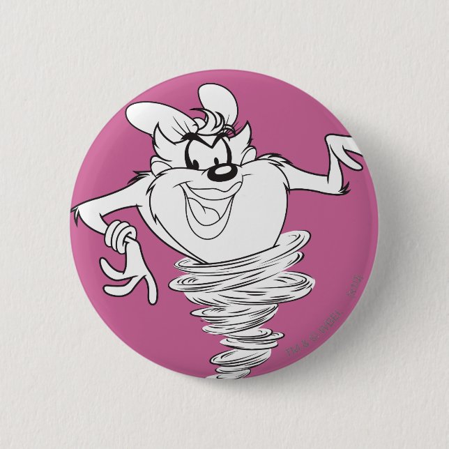 She-Devil Black and White 2 Inch Round Button (Front)