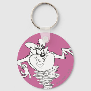 She-Devil Black and White Keychain