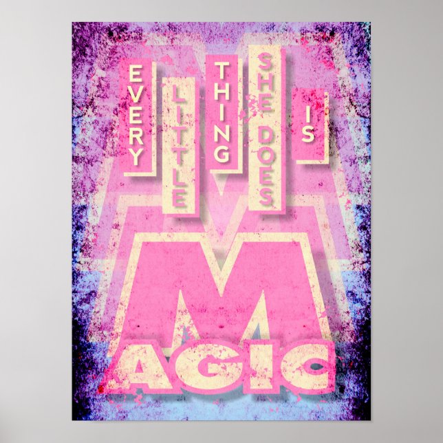 She Does Magic vintage Poster (Front)