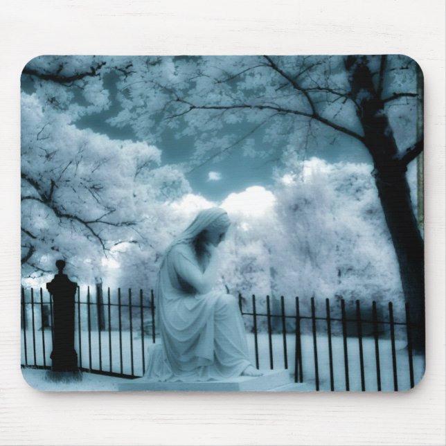 She Dreams In Blue Mouse Pad (Front)