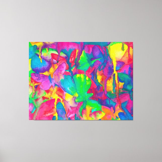 She Endures Bright Butterfly Canvas Print (Front)