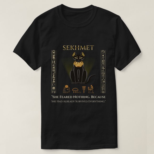 She Feared Nothing Because She Had Already Survive T-Shirt (Design Front)