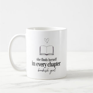 She Finds Herself In Every Chapter Bookish Open Bo Coffee Mug