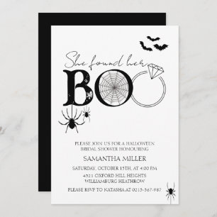 She Found Her Boo Halloween Bridal Shower Invitation