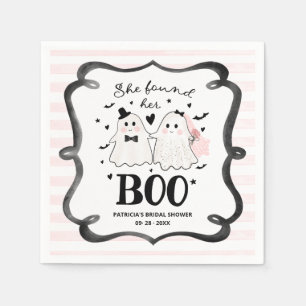 She Found Her Boo Halloween Bridal Shower Napkin