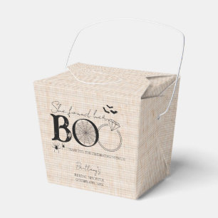 She Found Her Boo Rustic Halloween Bridal Shower Favor Box