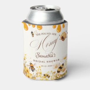 She found her honey Bee bridal shower Can Cooler