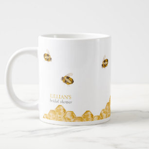 She Found Her Honey Bee Bridal Shower Favor Large Coffee Mug