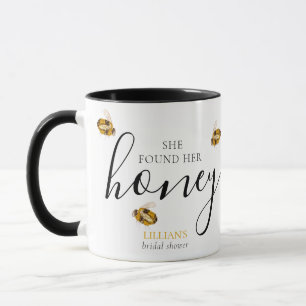 She Found Her Honey Bee Bridal Shower Favour  Mug