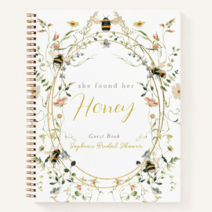 She found her Honey Bridal Shower Guest Book