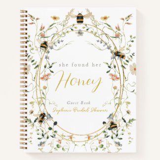 She found her Honey Bridal Shower Guest Book