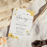 She Found Her Honey Bridal Shower Invitation<br><div class="desc">Celebrate the bride-to-be with our delightful "She Found Her Honey" Bridal Shower Invitation. This charming design captures the essence of love and sweetness, making it the perfect introduction to a joyful celebration in honour of her upcoming nuptials. The invitation is adorned with beautifully crafted watercolor honeycombs, creating an enchanting backdrop...</div>