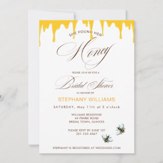 She Found her Honey Bridal Shower Invitation