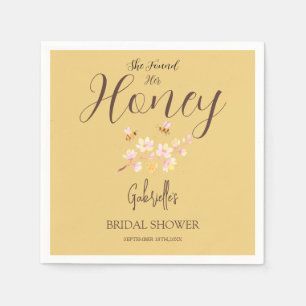 She Found Her Honey Bridal Shower Napkin