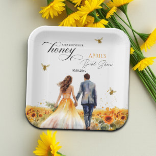 She Found Her Honey Bridal Shower   Paper Plate