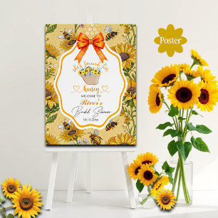 She Found Her Honey Bridal Shower Welcome Poster