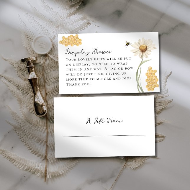 She Found Her Honey Display No Wrap Shower Enclosure Card (Creator Uploaded)